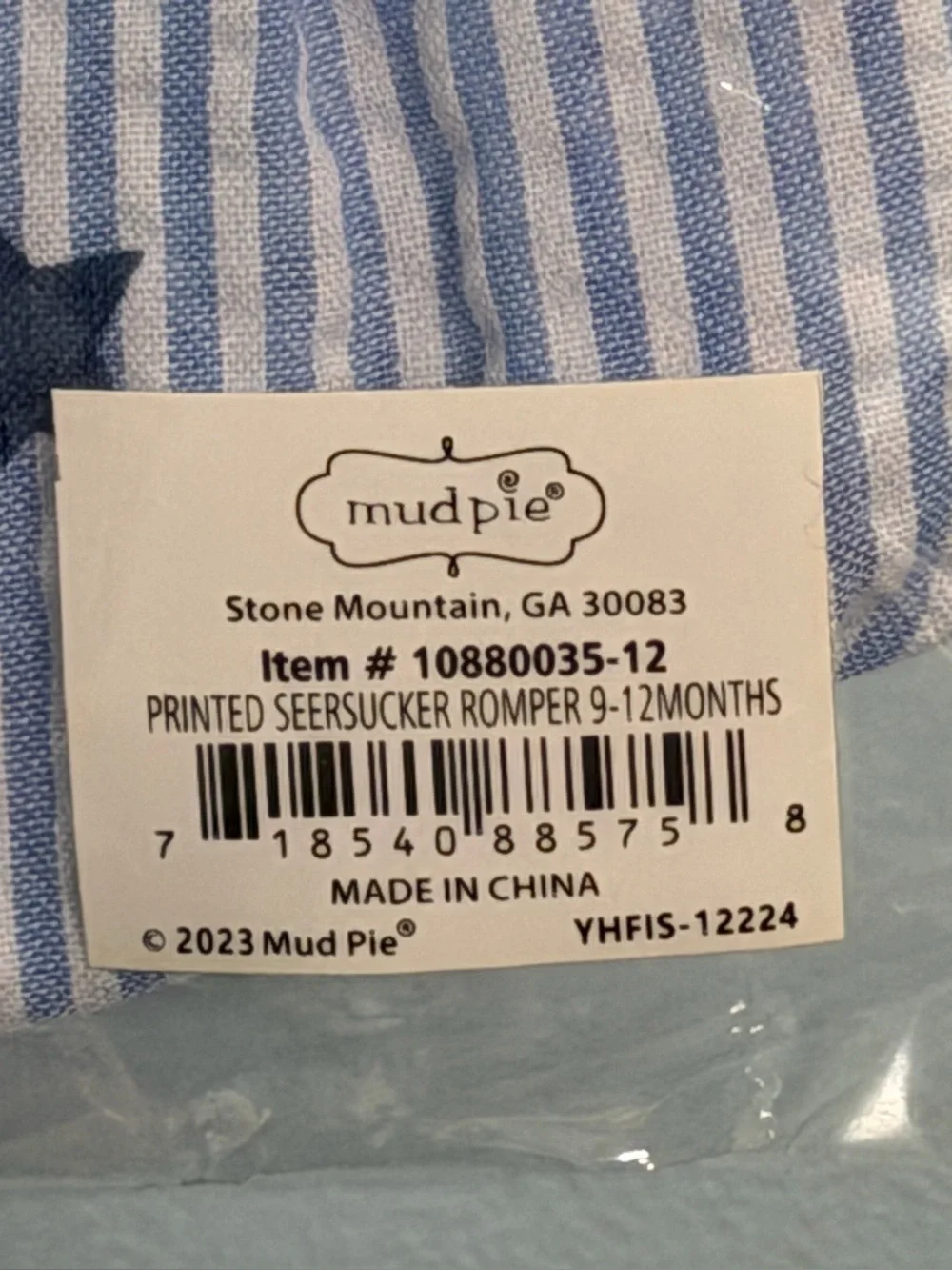 Mud Pie listed brand